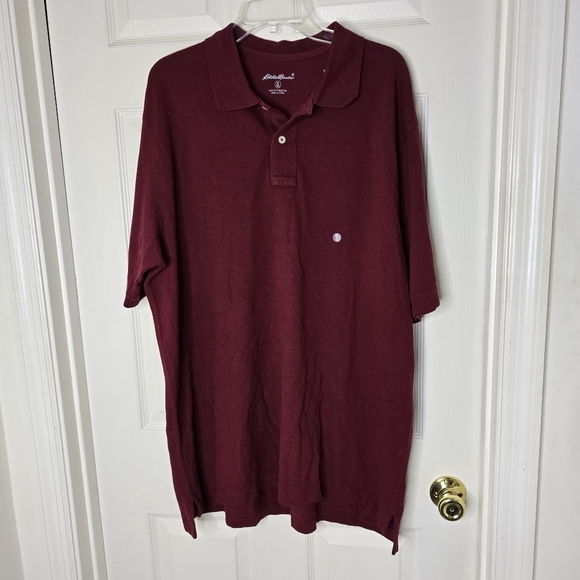 Eddie Bauer Garnet NWT short sleeve mens polo XL XT - Picture 1 of 11